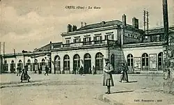 La gare en 1918