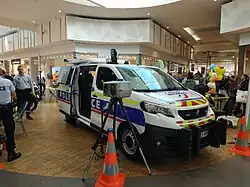 CRS autoroutière de Strasbourg, avec un Peugeot Expert.