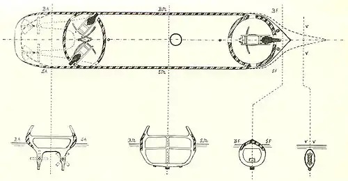 Plan du cuirassé.