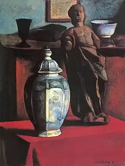 « Nature morte au studio »  (1910).Czigány Dezső . Janus Pannonius Museum, Pécs.