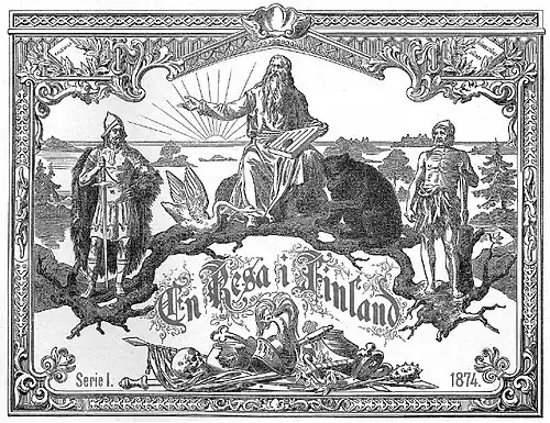 Illustration du livre Voyage en Finlande de Zachris Topelius, 1874.