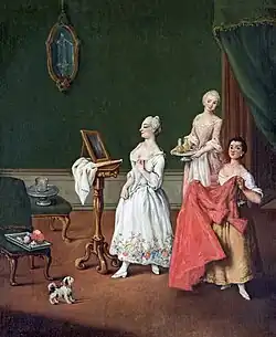 Vers 1760, tableau de Pietro Longhi