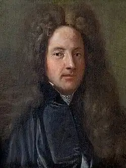 Portrait de gentilhomme en perruque par Sebastiano Bombelli