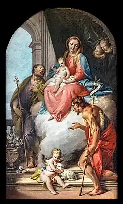 La sainte Famille et saint Jean-Baptiste Ca' Rezzonico, Venise