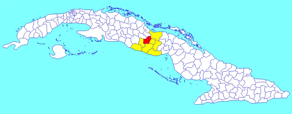 Municipalité de Cabaiguán dans la province de Sancti Spíritus