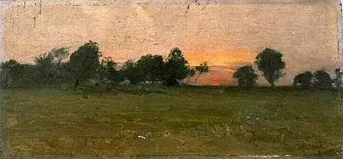 Paysage (soleil couchant) (vers 1900), musée des Beaux-Arts de Bordeaux.