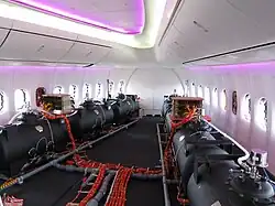 Bidons de lest transférable sur Boeing 747 d’essais