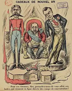 « Cadeaux de Nouvel An » (Le Grelot, 29 décembre 1901).