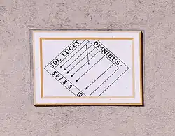 Cadran solaire oriental.