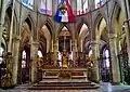Le maître-autel du XVIIIe&nbsp;siècle dans le chœur.