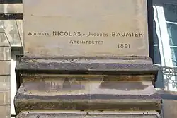 signature d'Auguste Nicolas (architecte)