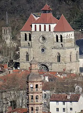 La cathédrale Saint-Étienne vue depuis la Croix de Magne