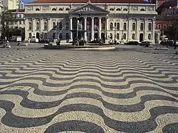 Pavement on the Rossio square, Lisbon