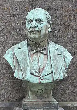 Buste d'Édouard-Fortuné Calabresi, Paris, cimetière du Père-Lachaise.