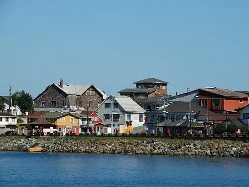 Calbuco vu depuis la mer