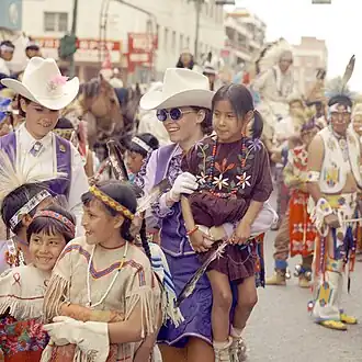 Alberta, Canada, rodeo (Débandade), Premières Nations.