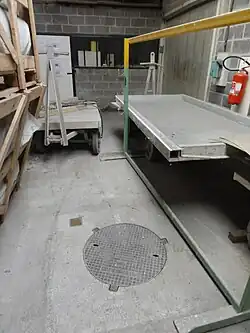 La tête de puits matérialisée dans son environnement.