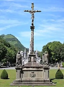 Calvaire des Bretons à Lourdes, France.