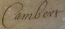 Signature de Robert Cambert
