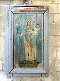 Peinture naïve de la Vierge.