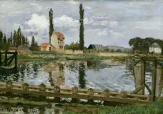 Aqueduc de la Machine de Marly à BougivalCamille Pissarro, 1871Musée d'art Nelson-Atkins, Kansas City.