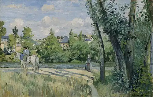 Soleil sur la route, Pontoise, 1874Musée des Beaux-Arts (Boston)