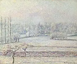 Vue de Bazincourt, givre, matin , 1892Collection privée, Vente 2006