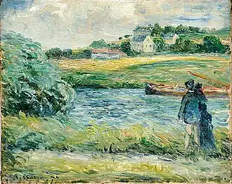 Promenade au bord de l'eau, Pontoise, 1877Albertina (musée), Vienne
