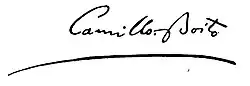 signature de Camillo Boito