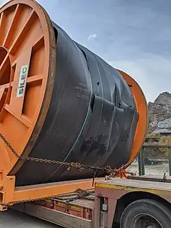 Camion de transport des tourets