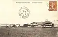 Le camp de Coëtquidan en 1928, terrain d'aviation (carte postale).