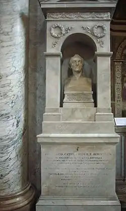 Monument funéraire du peintre Franz Ludwig Catel (vers 1856), Basilique Santa Maria del Popolo à Rome