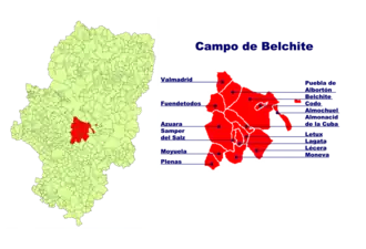 Localisation de Campo de Belchite