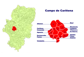 Localisation de Campo de Cariñena