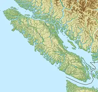 (Voir situation sur carte : île de Vancouver)