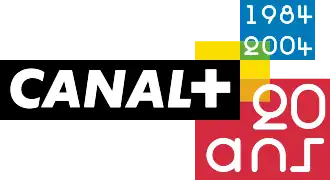 Logo anniversaire pour les 20 ans de Canal+, en novembre 2004.