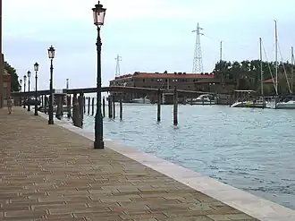 Le pont des Lavraneri menant vers la Sacca Fisola