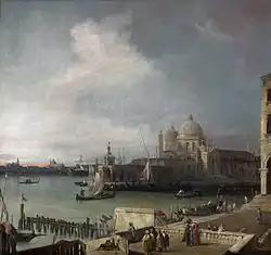 Canaletto, L'Entrée du Grand Canal.
