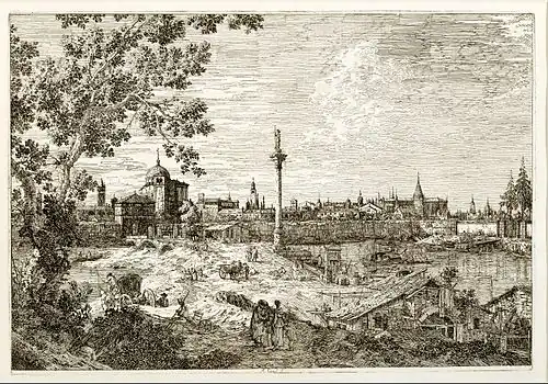 Canaletto, Vue imaginaire de Padoue (1741-44).