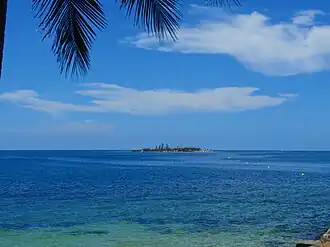 L'île aux Canards vue depuis Grande Terre.