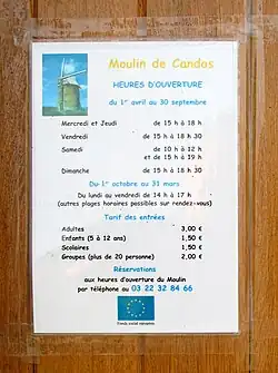 Conditions de visite en 2007.