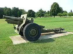 Photo d'un canon Schneider de 155 mm.