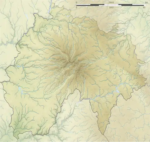 Voir sur la carte topographique du Cantal