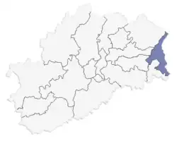 Le canton d'Héricourt-1 (2015 →  )..