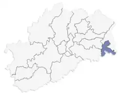 Le canton d'Héricourt-2 (2015 →  )..