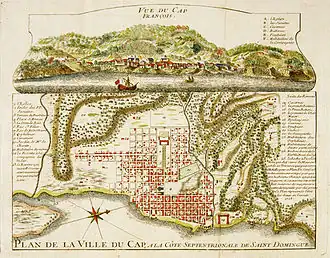 Cap-Français (actuel Cap-Haïtien) en 1728.