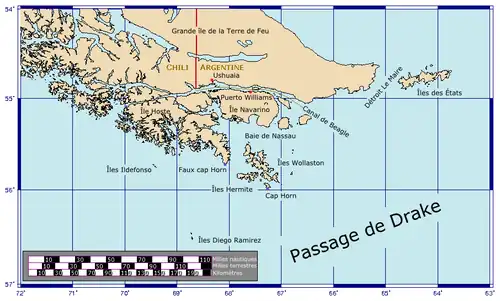 Cartographie des îles de la « Magellanie ».