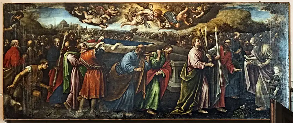 Transport du corps de la Vierge au tombeauLeandro Bassano