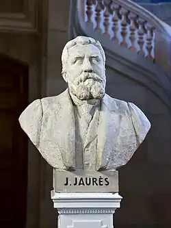 Buste de Jaurès au Capitole de Toulouse (par Paul Ducuing).