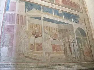 Vue latérale avec la vue en perspective adaptée du point de vue du spectateur.